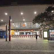 St Leonards Station by night