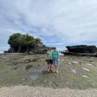 Nede på stranden