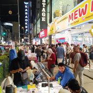 Gadehandlere på Jalan Bukit Bintang