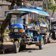 En tuk-tuk; de er lidt anderledes i Luang Prabang