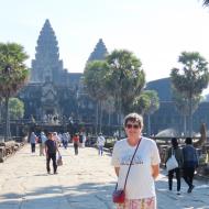 Hanne og Angkor Wat